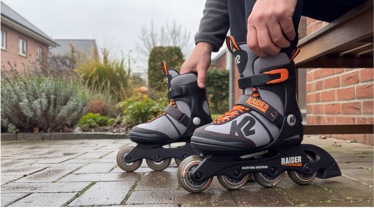 K2 Jungen Raider – im Test: Die besten Inline Skates für Kinder in Schwarz-Grau-Orange
