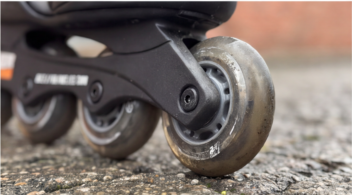 k2 jungen raider inline skates kinder Detailansicht beim Testen